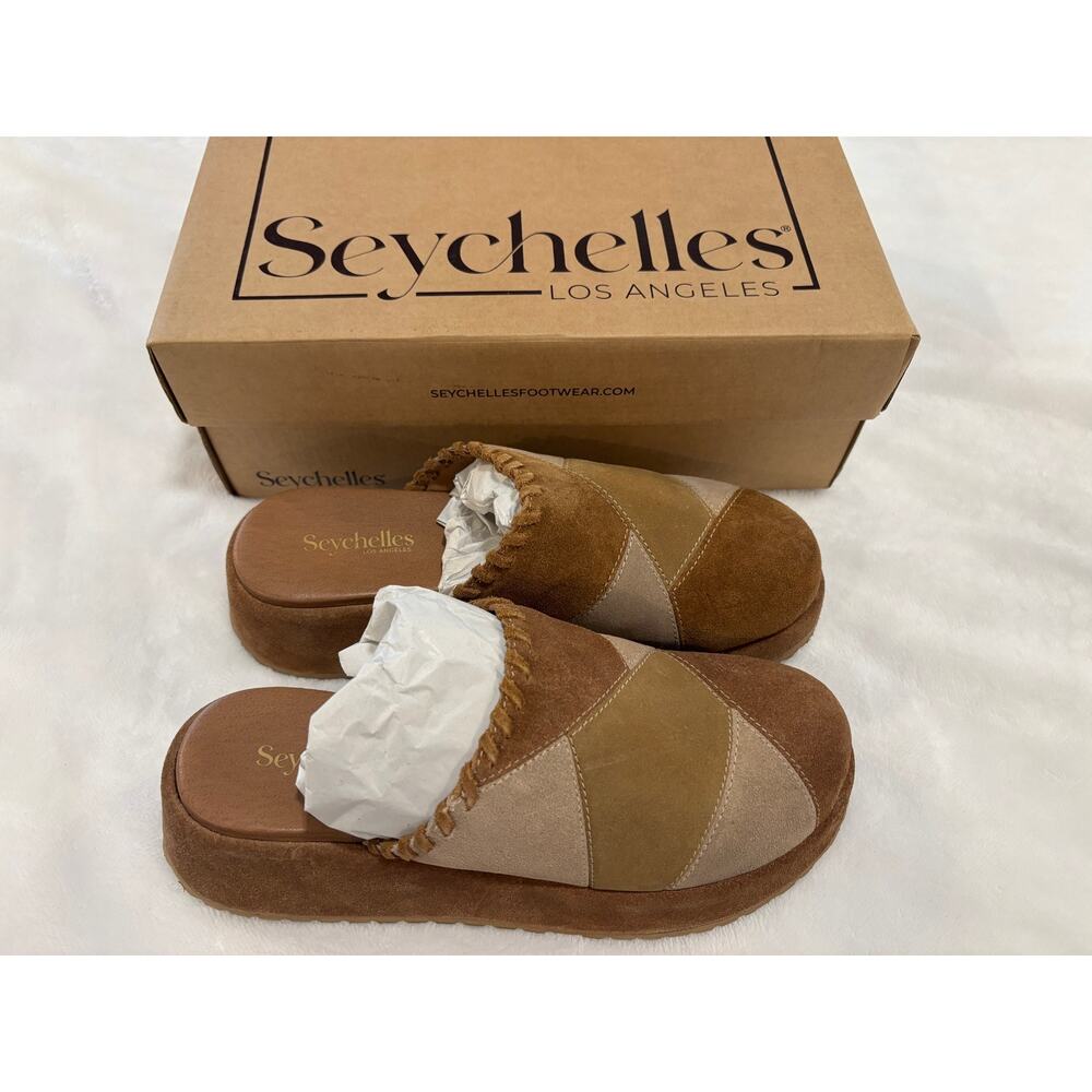 NWT Vintage-Inspired Patchwork Seychelles Mule - size 8